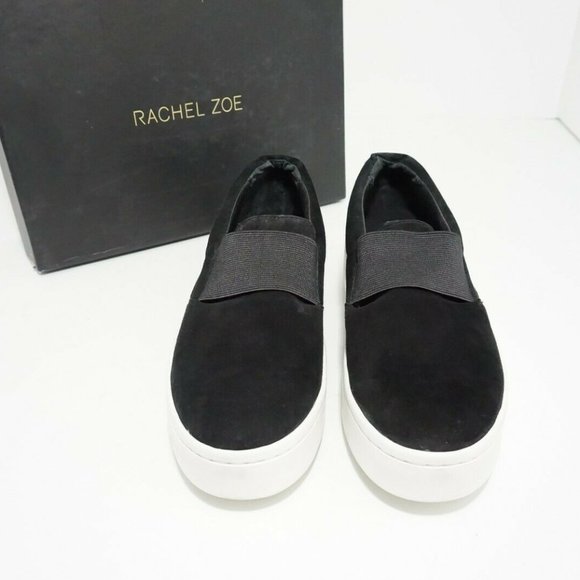 Rachel Zoe Black Suede Women's Platform Flats 8.5 - Picture 9 of 12